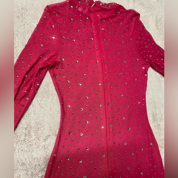 HOT PINK MAXI DRESS - Picture 5 of 5